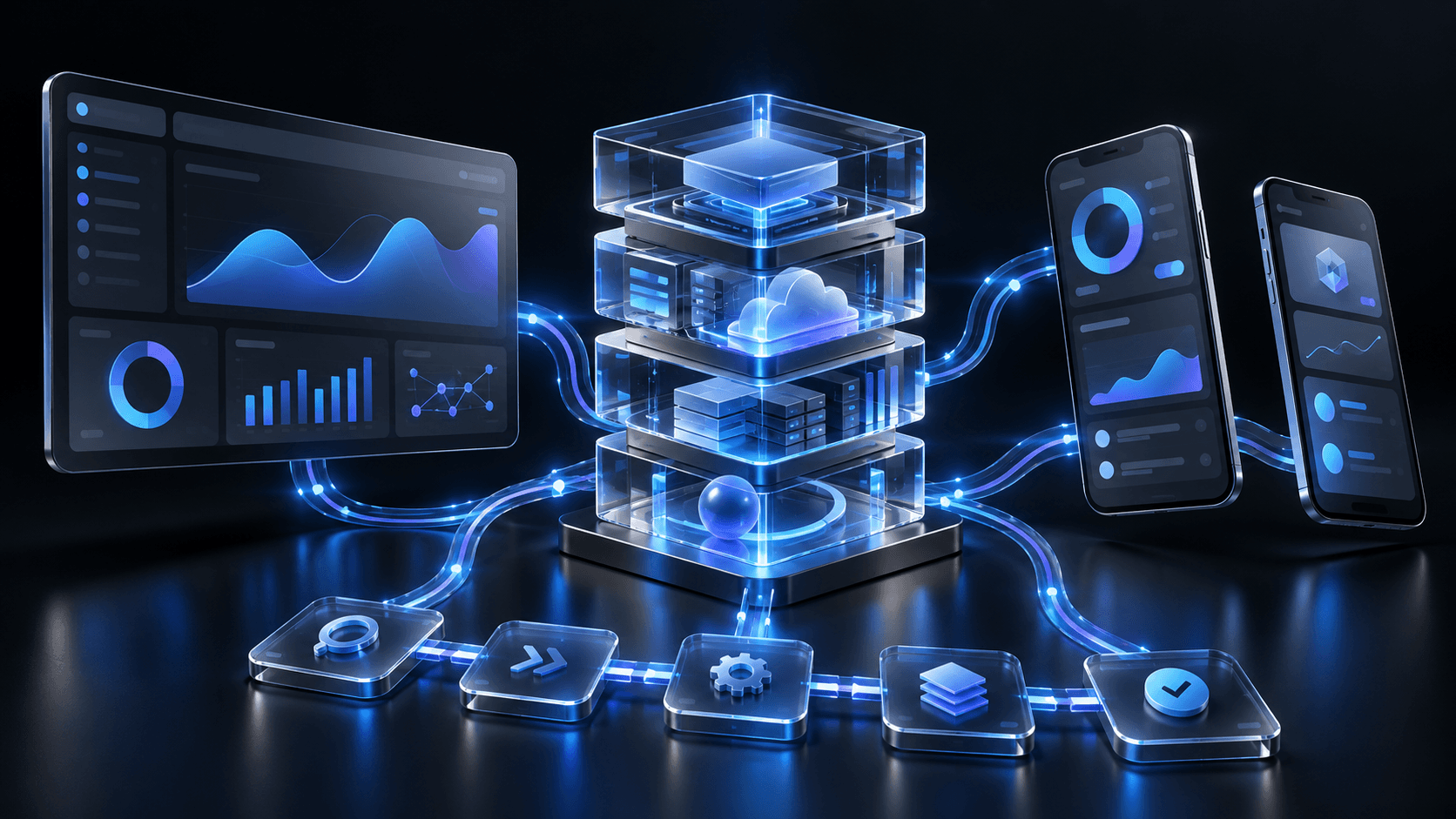 A connected ecosystem of glass application interfaces, mobile products and automated workflows.